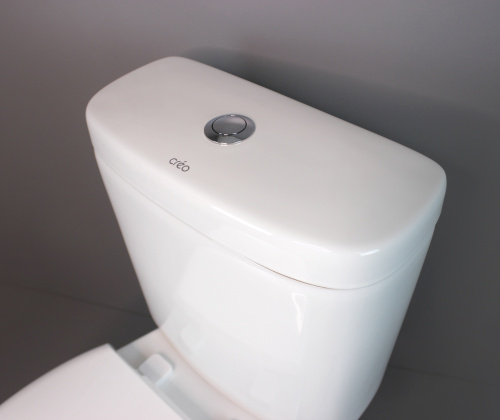 Унитаз напольный с бачком Creo Сeramique PROJECT COMBO-PR1002 белый с сиденьем с микролифт душевой смыв - фото 5