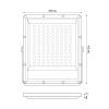 Прожектор Uniel ULF-F51D-200W/6500K IP65 200-240V GREY