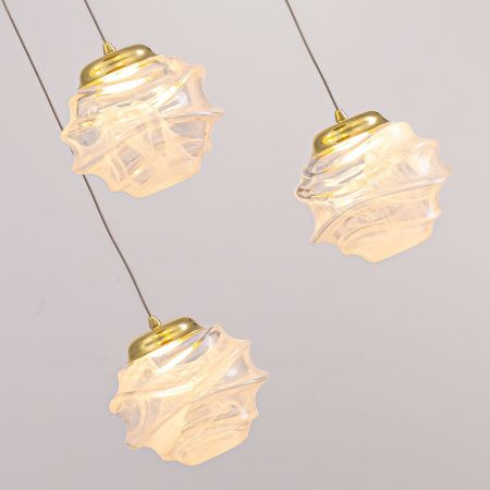 Светильник подвесной Delight Collection MD25030003-5B gold/clear