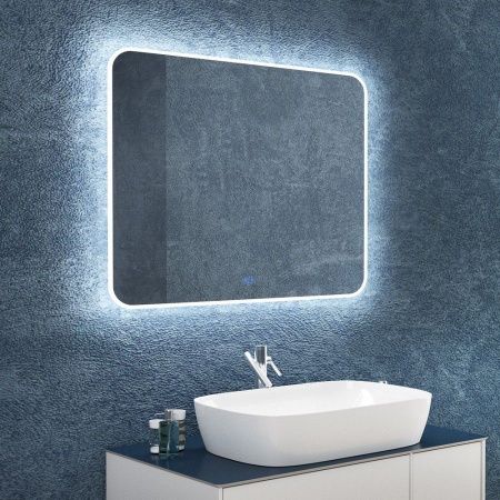 Зеркало с подсветкой и антизапотевателем Maretti Florenza FL1410080P11EL 100х80 подвесное