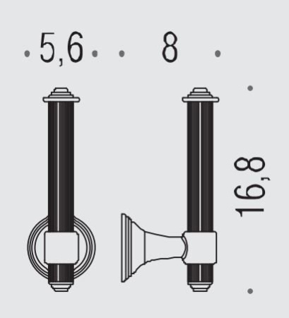 Бумагодержатель Colombo Hermitage B3308.OA