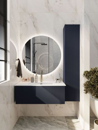 Тумба под раковину La Fenice Terra FNC-01-TER-BG-100 100х50 подвесная цвет синий