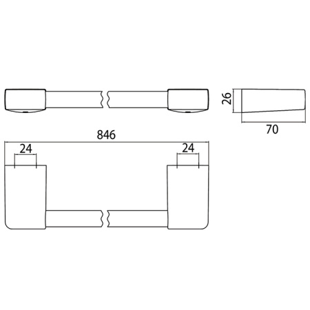 Полотенцедержатель Emco Trend 0260 001 80
