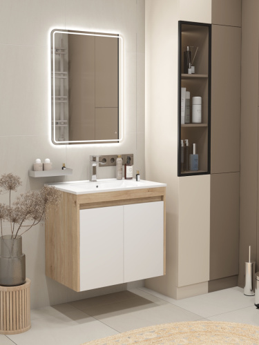 Тумба с раковиной Teymi Netta F15933 70х46х62 подвесная - фото 3