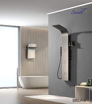 Душевая панель Cerutti SPA CT9254 прямоугольная настенная
