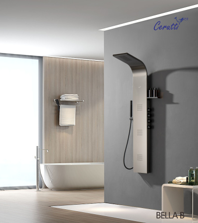 Душевая панель Cerutti SPA CT9254 прямоугольная настенная