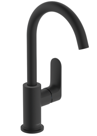 Смеситель Hansgrohe Rebris S 72536670 на раковину/столешницу черный матовый без термостата