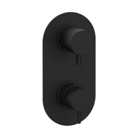 Смеситель для душа Daniel Tokyo TK612D2KB15 встраиваемый в стену черный без термостата