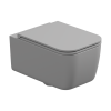 Чаша унитаза подвесная GSG Ceramic Design Brio BRWCSO033 цвет серый без сиденья безободковая каскадный смыв