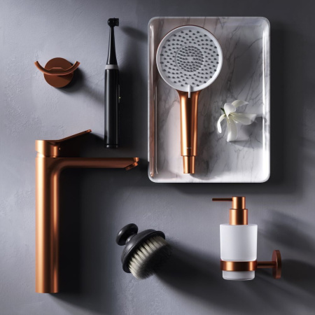 Смеситель Am.Pm X-Joy F85A92044 на раковину/на столешницу розовое золото без термостата