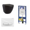 Сет унитаз + инсталляция + кнопка 111.300.00.5+FP.321.11.01+AM25010 Nero