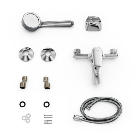 Смеситель для ванны Tokito HAPPO TOK-HAP-1014 настенный хром