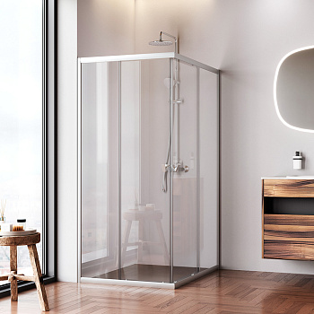 Душевой уголок Am.Pm Sunny W87G-403-12090-MT 118х88 стекло прозрачное профиль хром матовый без поддона