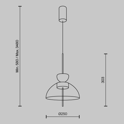 Светильник подвесной Maytoni Bangkok Modern MOD185PL-L6B3K2 - фото 4