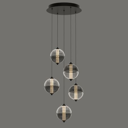 Светильник потолочный Delight Collection MD24022079-5A black/smoky