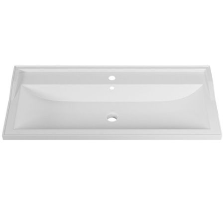 Раковина из искусственного камня Uperwood Family 293020631 100х50 полувстраиваемая цвет белый