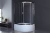 Душевой уголок Royal Bath BK RB8120BK-T-CH-L 120х80 стекло прозрачное профиль хром с поддоном