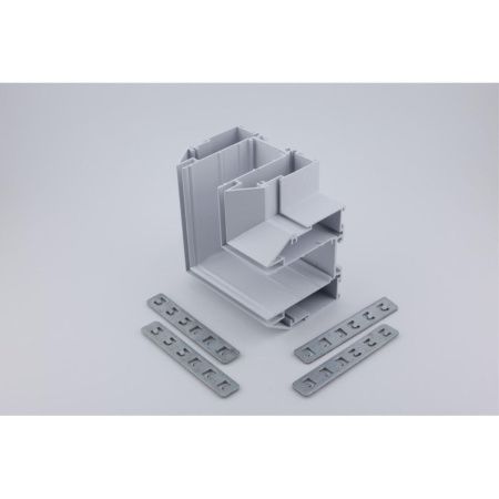 Соединитель магнитного шинопровода угловой плоский для натяжного потолка Aployt Magnetic track 220 (Магнетиц трацк 220) APL.0284.10.04
