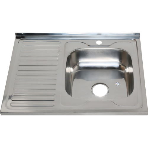 Кухонная мойка Melana 007 t R (*10) 80x60 цвет хром - фото 2