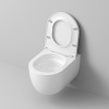 Унитаз подвесной Grossman Торнадо GR-4415SQ белый с сиденьем микролифт безободковый смыв торнадо