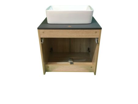 Тумба с раковиной Sintesi STL.W7023_SIN-LVB-APP-401 60х60 подвесная цвет коричневый