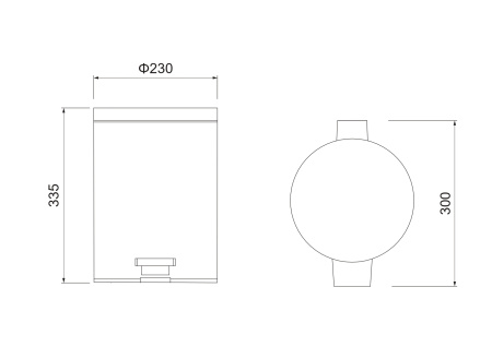 Ведро мусорное Aquatek AQ4992CR