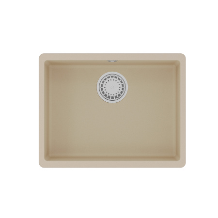 Кухонная мойка LeMark Sinara 540-u 9910074 54х42 цвет бежевый поверхность матовая