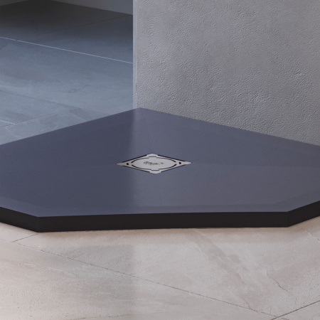 Душевой поддон из искусственного камня RGW Stone Tray (Стоун Трей) 16155100-02 100х100 серый без ножек