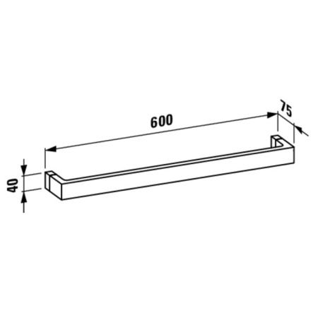 Полотенцедержатель Laufen Kartell 3.8133.2.082.000.1