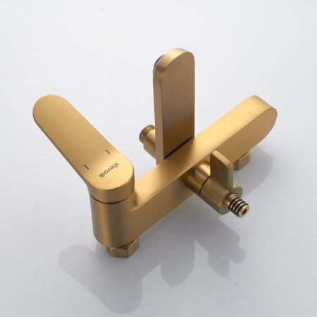 Душевая стойка Shevanik S4336G настенная цвет золото