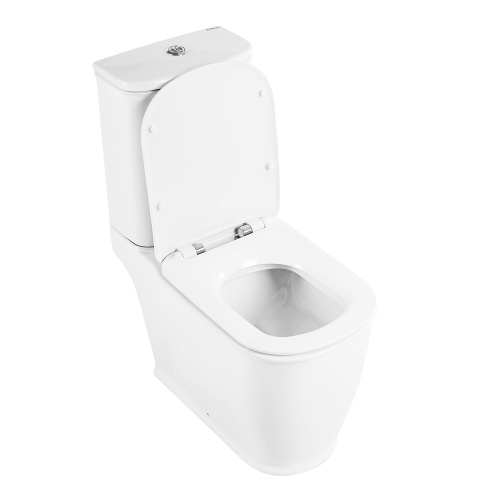 Унитаз напольный с бачком BelBagno PRADO BB10150CP/BB10150SC белый с сиденьем микролифт безободковый каскадный смыв - фото 2