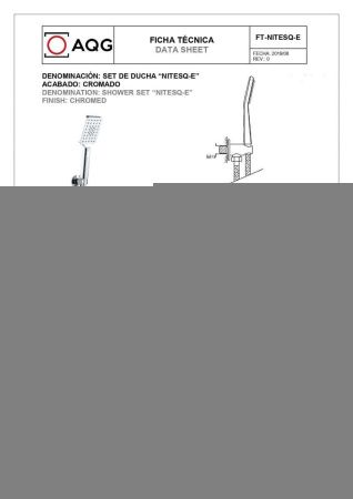 Душевая система AQG Alpha 19ALPEC21802 встраиваемая в стену цвет хром