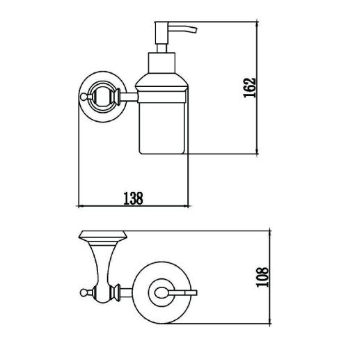 Дозатор для жидкого мыла Savol S-06931W - фото 3