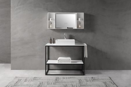 Консоль под раковину Abber AS2631 110х60 напольная цвет черный