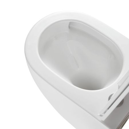 Унитаз подвесной Grossman Торнадо GR-4411SQ белый с сиденьем микролифт безободковый смыв торнадо