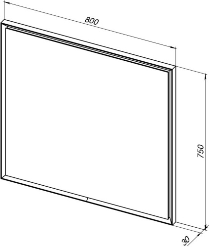 Зеркало в ванную Allen Brau Activity 1.340027.WM 80х75 цвет белый - фото 5