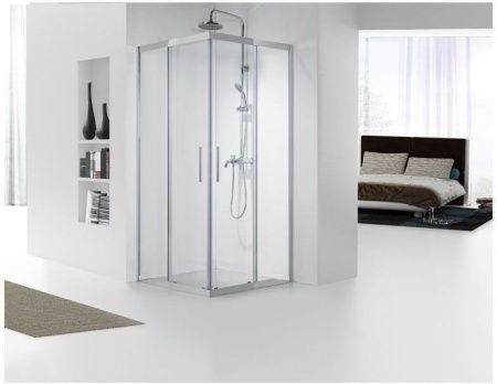 Душевой уголок Aquanet Delta 00183212 90х90 стекло прозрачное профиль хром без поддона