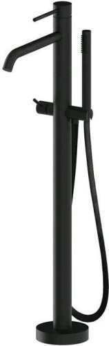 Смеситель для ванны с душем Paffoni Light LIG032NO напольный черный без термостата
