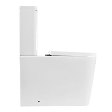 Чаша унитаза напольная BelBagno ALBANO BB120CPR цвет белый без бачка с сиденьем микролифт безободковая каскадный смыв