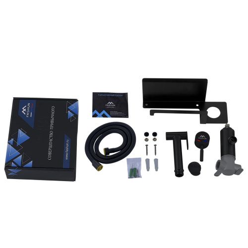 Гигиенический душ со смесителем Fashun A57703-7 черный - фото 4