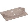Раковина из искусственного камня СанТа 900142 70х50 подвесная цвет коричневый 1 отверстие под смеситель