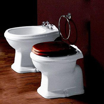 Чаша унитаза приставная Simas Arcade AR801bi цвет белый без бачка и сиденья душевой смыв