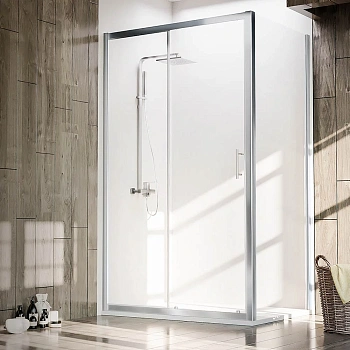 Душевой уголок Veconi Rovigo RV072-15090-01-C4 150х90 стекло прозрачное профиль хром глянцевый без поддона Душевой уголок Veconi Rovigo RV072-15090-01-C4 150х90 стекло прозрачное профиль хром глянцевый без поддона