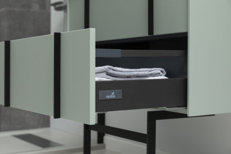 Тумба под раковину Allen Brau Reality 1.32007.CGM 100х46х50 подвесная цвет зеленый/серый