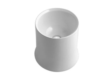 Раковина из сантехнического фаянса Simas SH 10 40х40 накладная цвет белый