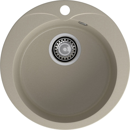 Кухонная мойка Granfest Rondo R-480 топаз 48х48 цвет серый поверхность матовая