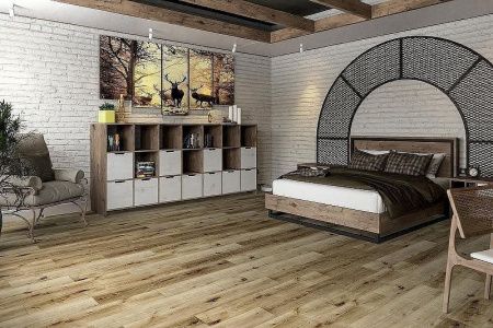 Кварцвиниловая плитка Damy Floor FAMILY LVT T7020-4-LVT Дуб Провинциальный толщина 0.25 см 43 класс 1227х187