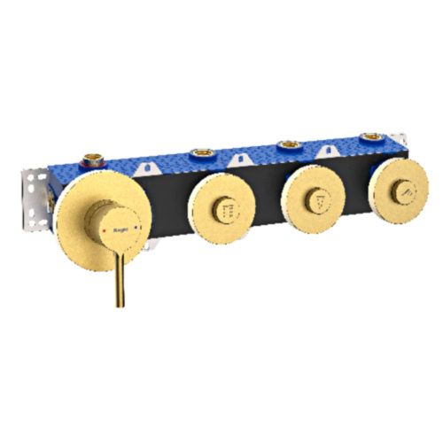 Смеситель для ванны и душа Raglo R20 R20.273.03 встраиваемый в стену золото - фото 2