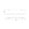 Полка в ванную комнату Rose RG17 RG1719