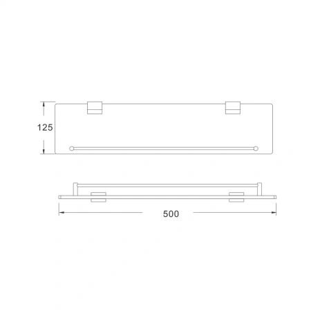 Полка в ванную комнату Rose RG17 RG1719